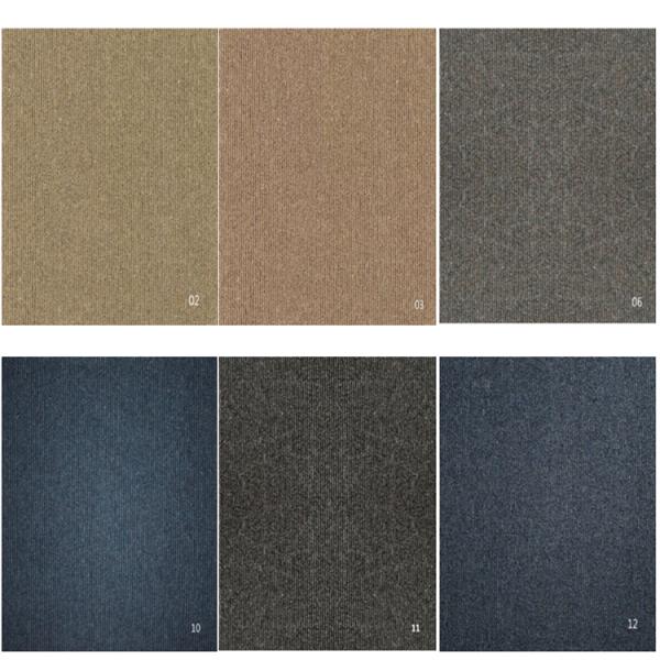 New two colors mixed up striped pattern PP 50*50cm office carpet tile