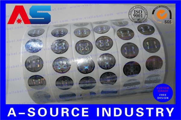 Custom Hologram Stickers Honeycomb Security Holographic Sticker Rolls 76mm Inner