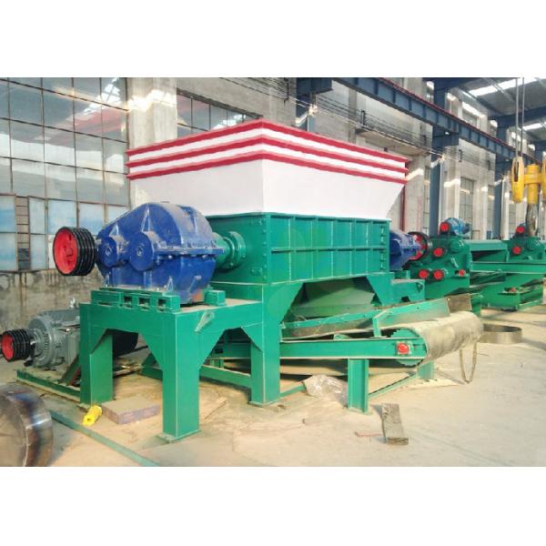Two Shaft Waste Plastic Shredder Machine With Φ400×40 Knife Size 45×2KW