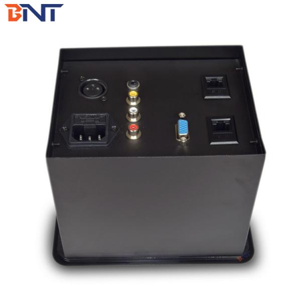 Table Hidden Press Pop Up Desktop Power Sockets with Bottom Connection Panel