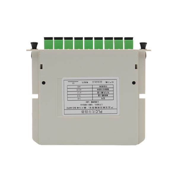 Cassette Type LGX Box PLC Splitter Insertion 1x2 1x4 1x8 With SC APC Connector