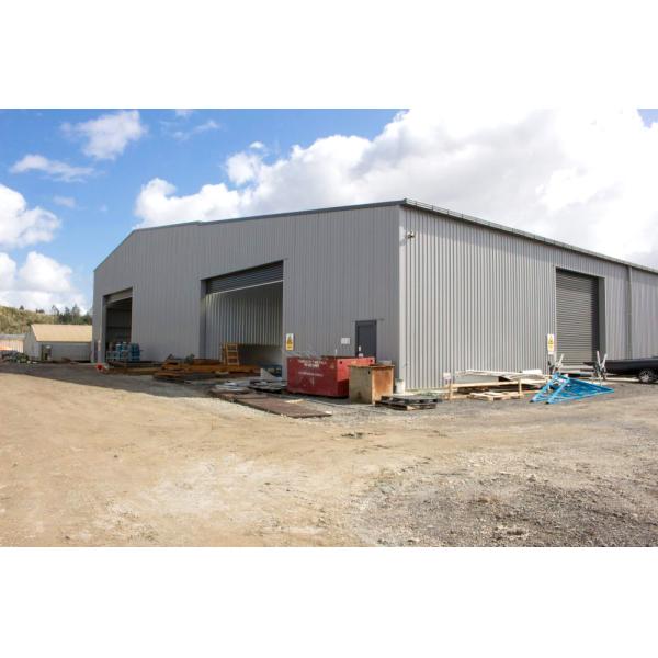 Decoiling Service and Solid H-shape Steel Beam Main Frame for Customized Metal Building