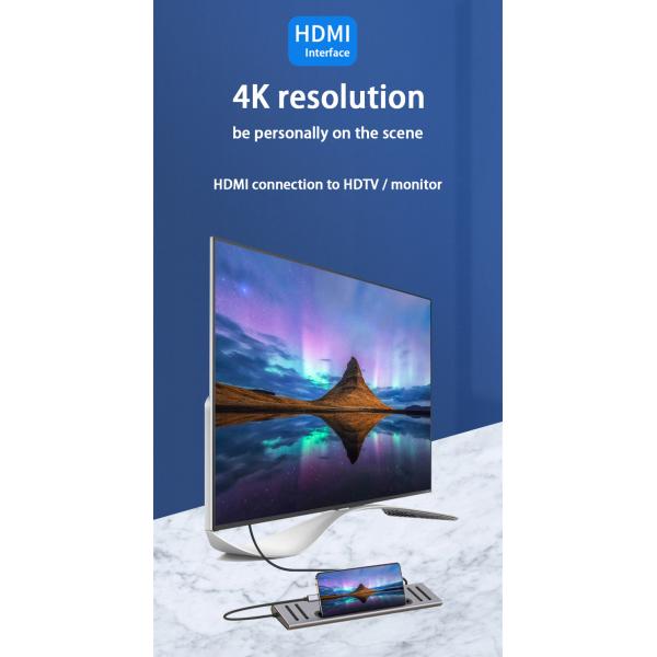 12 In 1 USB-C Type-C Docking Station For Charging Data Transfer And Speaker Function