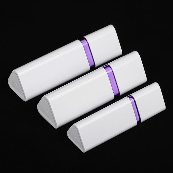 Hot Stamping Cosmetic Packaging Sets Triangular Violet Serum