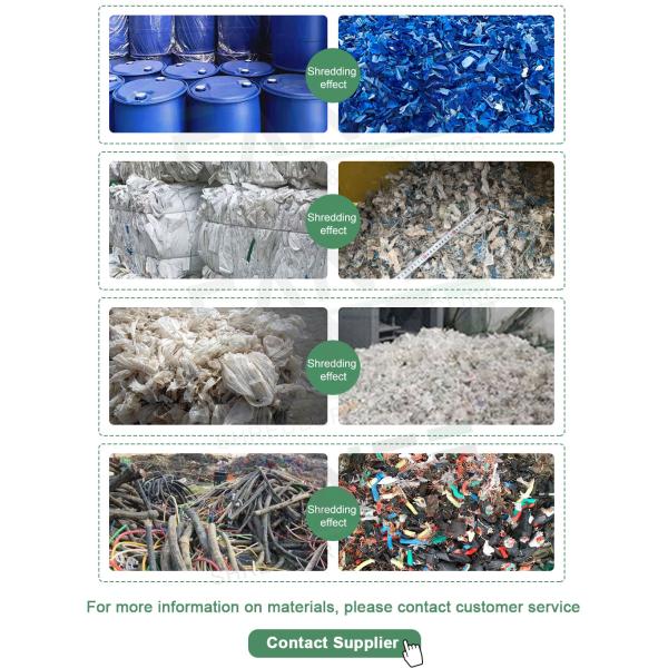 Heavy Load Single Axle Shredder Perfect for Nets Thick Plastics and Wooden Blocks