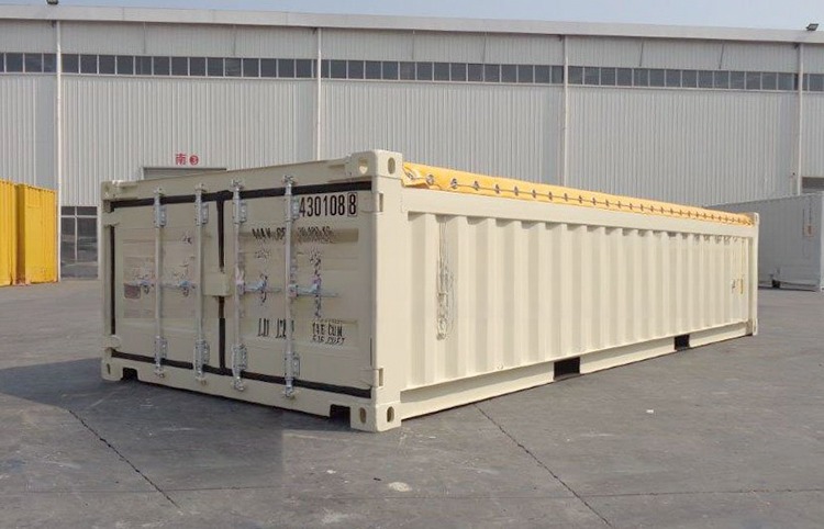 20ft Half Height Soft Open Top Container with Tarpaulin Roof Cover BV Certified High Capacity Bulk Ore Storage Solution