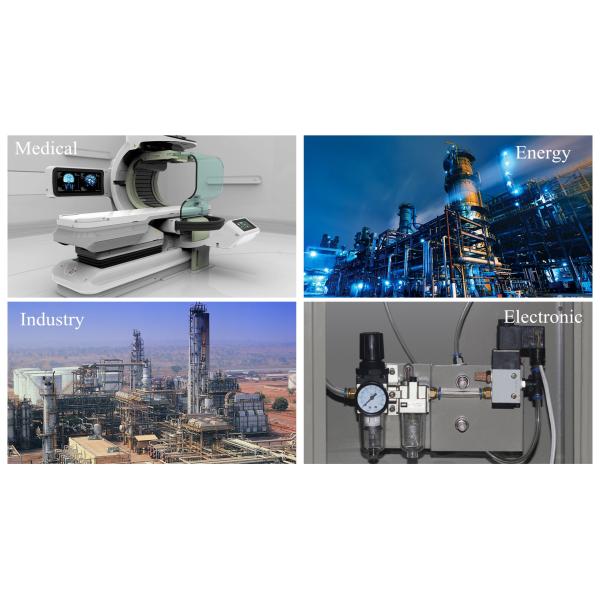 Black Inside Medical Equipment Cable Assemblies Rubber Silica PE Insulation