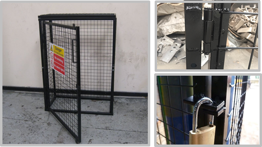 Small Gas Cylinder Cages Propane Tank Storage Easily Assembled / Dissembled