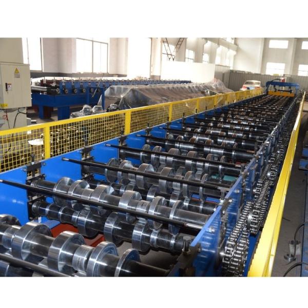 Metal Floor Deck Roll Forming Machine Speed 12m/Min 1.2mm thickness With Touch Screen
