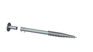 Buy cheap Q235B HDG Adjustable Ground Mount Solar Rack Screw Panel Structure product
