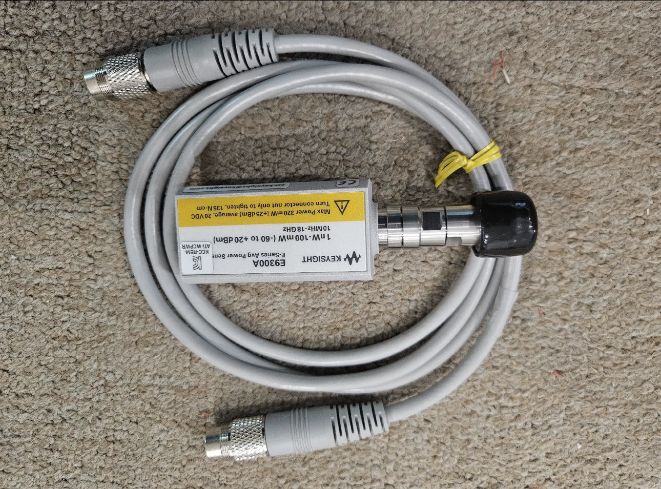 18 GHz Rf Power Sensor Wide Dynamic Range Agilent E9300A