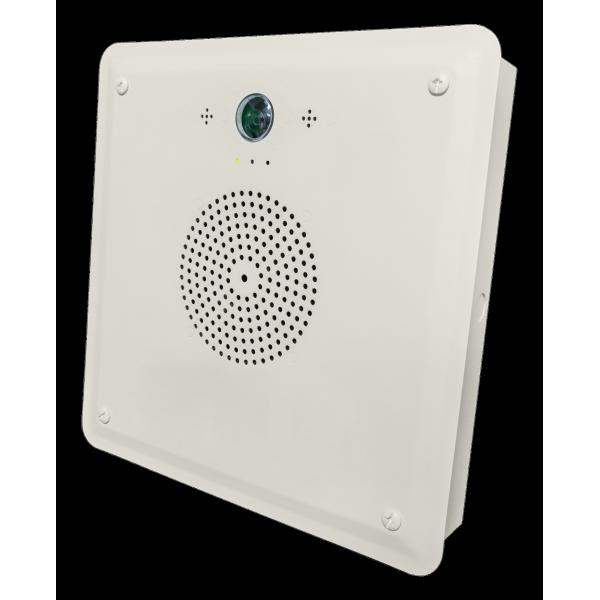 Flush Mounted IP Network Speaker White With Built In HD Camera