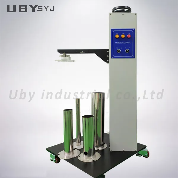 Close-up view of IEC60068 IK Vertical Drop Hammer Impact Testing Machine components