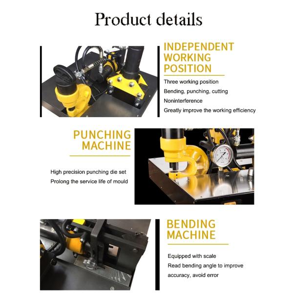 3 In 1 Copper Aluminum Busbar Processing Machine