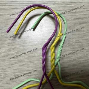China eco friendliness Plastic Coated Wire Hanger Metal Hangers Bulk 40cm on sale