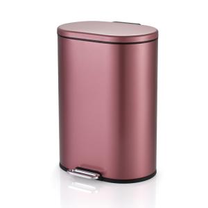 Anti Fingerprint 9L Stainless Steel Step Trash Can
