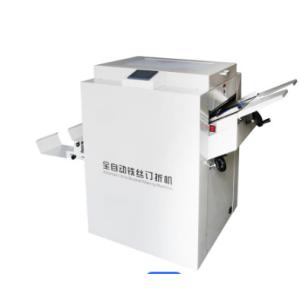 Computerized Booklet Paper Folding Binding Machine Saddle Flat Stitch Binding