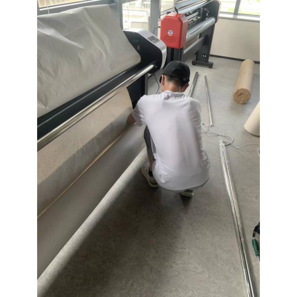 190cm Width Vertical Inkjet Cutting Plotter with Tungsten Cutting Blade and Dual Head HP45 Ink Box
