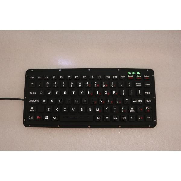 Ruggedized Silicone Rubber Emc Military Keyboard Dynamic Sealed 87 Keys