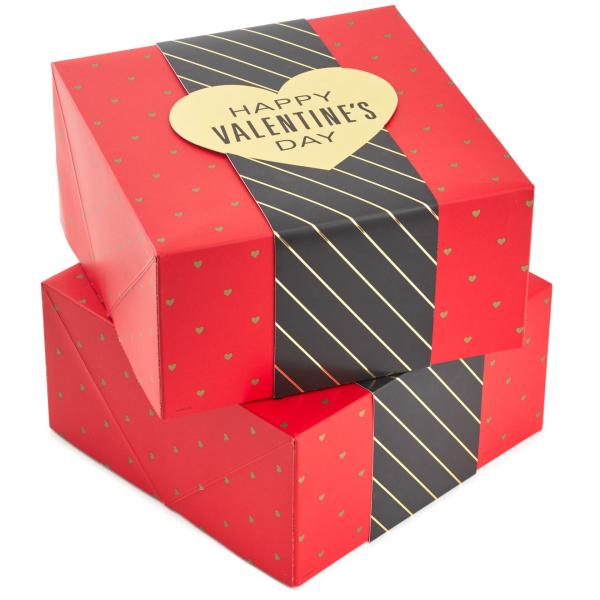 8" UV Coating 2 Pack Gift Boxes Embossing Rectangular Gift Box