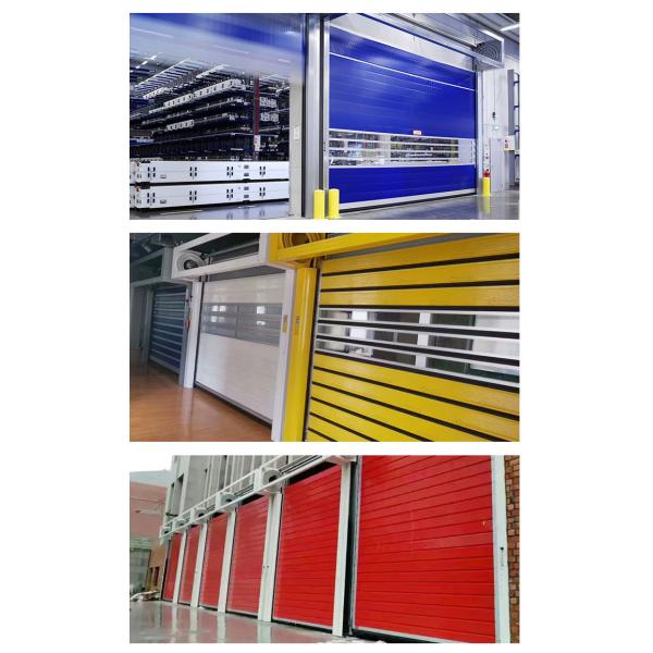 Aluminum Transparent High Speed Spiral Door Safety Efficiency Automatic Warehouse