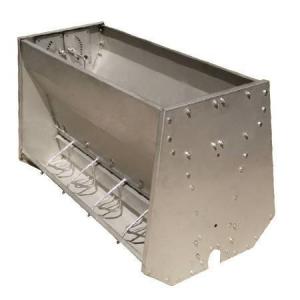 Stainless Steel Double Sided Pig Feeding Trough , Pig Water Trough