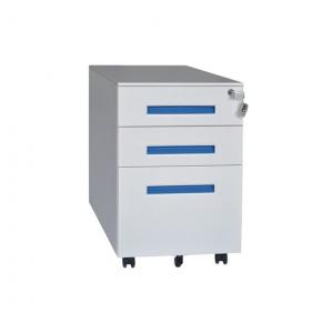 Buy cheap Metal Office Furniture 3 Drawers Saving Space Under Desk Movable Cabinet Cupboard product