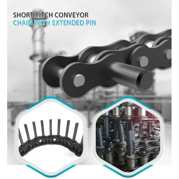 Short Pitch Stainless Steel Conveyor Roller Chain With Extended Pin