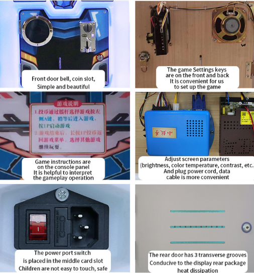 Mini Pusher Coin Operated Joystick Game Machine For Kids 6+ Years Arcade Game