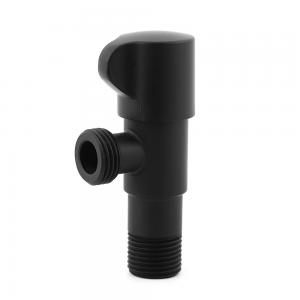 Buy cheap 200 PSI SUS304 Matte Black Angle Stop Valve Potable Water Hydronic Heating product