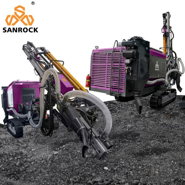Borehole 30m Depth Crawler Drilling Rig Mining Hydraulic DTH Drilling Rig Equipment