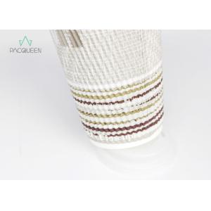 Food Grade Corrugated Ripple Paper Cups For Hot Coffee / Tea Drinking