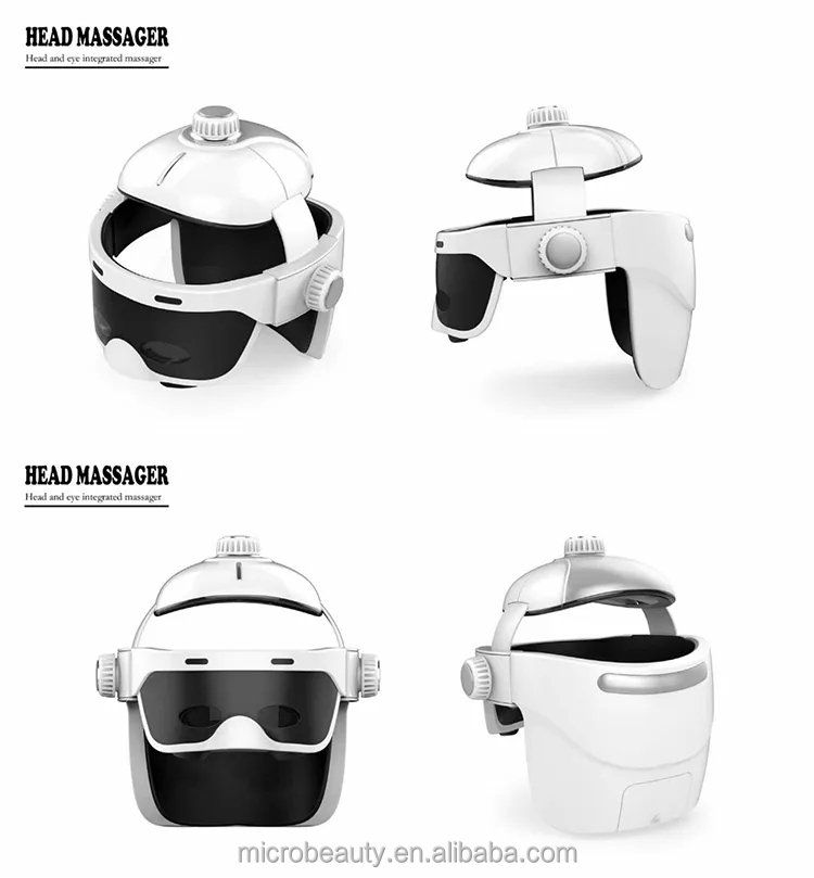 Home Use APP Control Intelligent Head Massager Head Eye Relax Built In Music Bluetooth