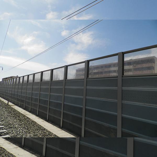 Polycarbonate Highway Sound Barrier Wall 8mm Residential Noise Barrier