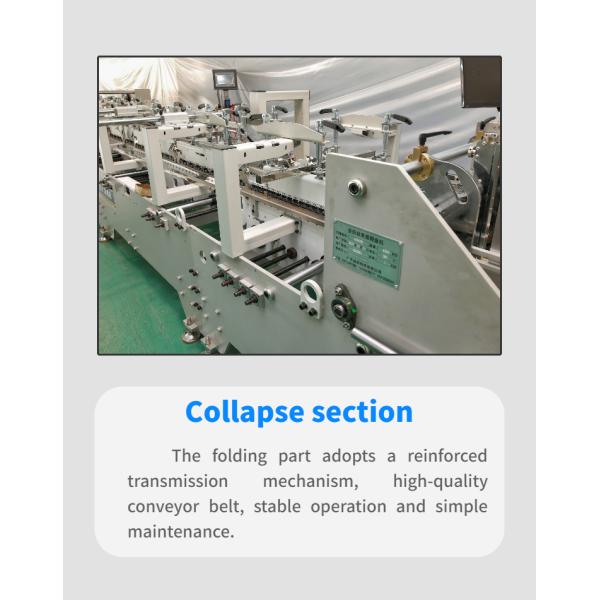 PLC Controlled 3A Carton Folder Pasting Gluing Machine for Automatic Box Production