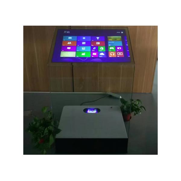 30 inch Touch Foil Film holographic projector kiosk touch screen kiosk tempered glass design capacitive touch