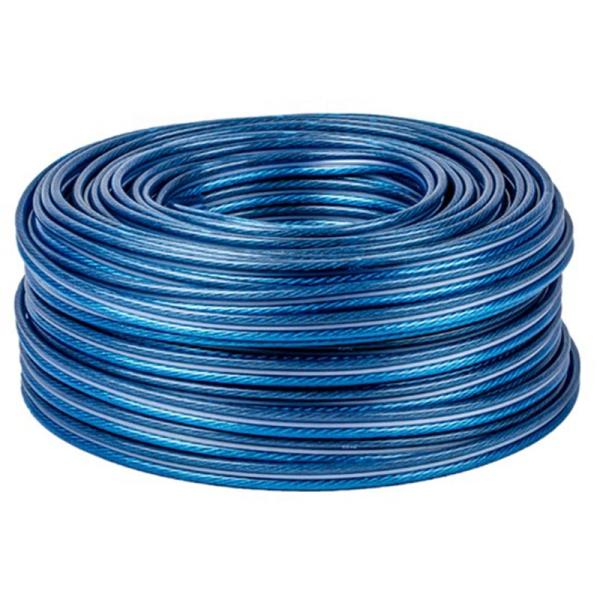 Multi - Stranded PVC Sheathed Cable Wire With Blue Transparent RVH Speaker Cable