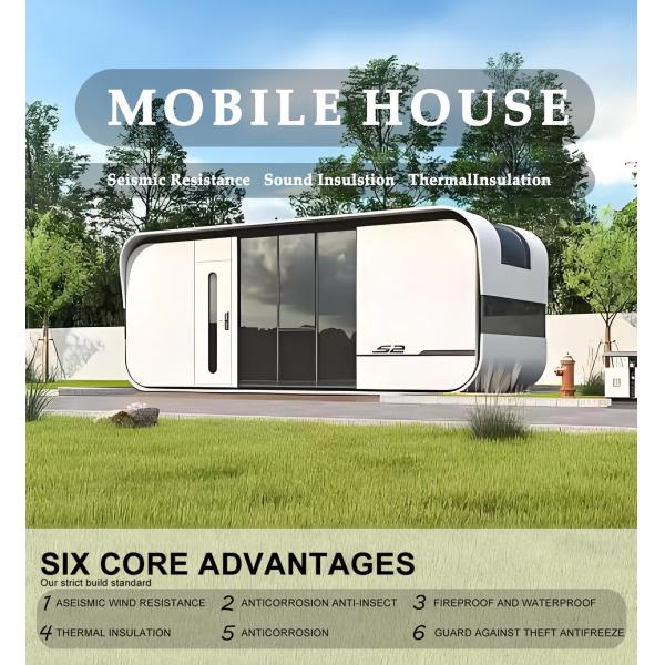 Smart Mobile Container House - Luxury 20ft/30ft/40ft Prefab Apple Cabin Homes for Instant Living