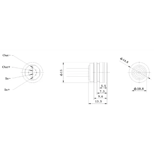 5VDC 10mv/V Compact Diffused Silicon Pressure Sensor Core 15mm Mini Sensor Silicon Pressure Sensor