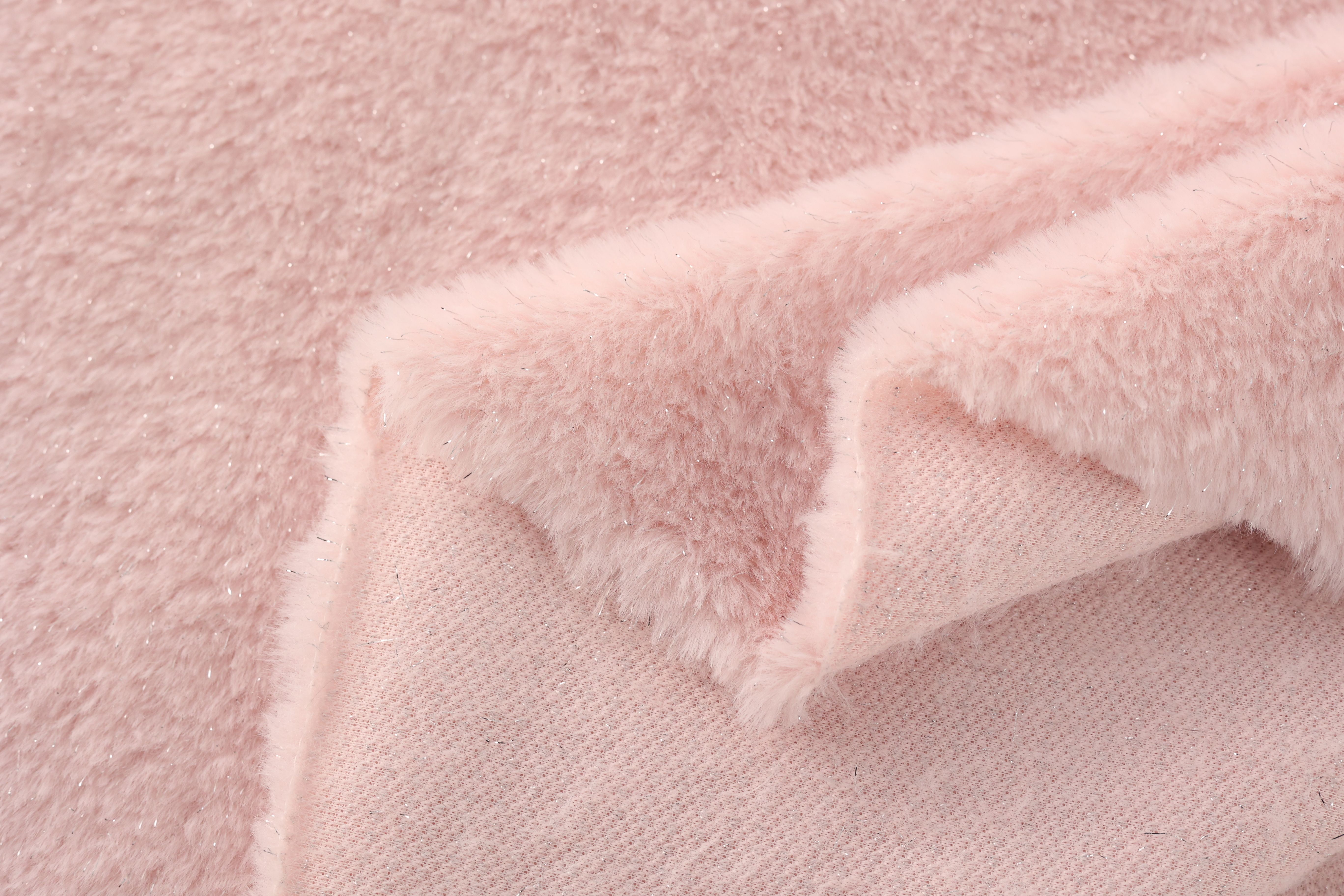 Recycled Soft 100 Polyester Fashion Fabric Silver Silk Plush Faux Fur Rabbit Ferret Fabrics for Women's Clothing Overcoat Bags Shoes
