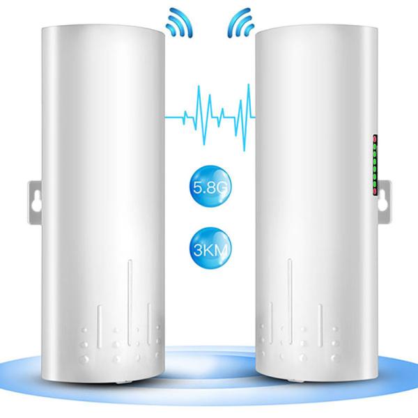 5.8G Outdoor Wireless Ethernet Bridge 450Mbps Long Range 3KM 24V POE