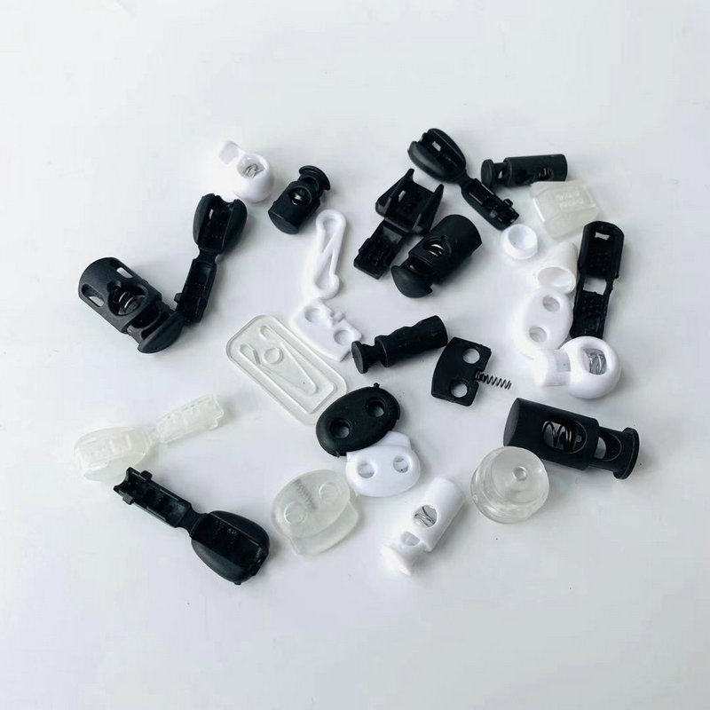 2021new popular fashion design plastic black 6mm elastic cord stopper for clothing