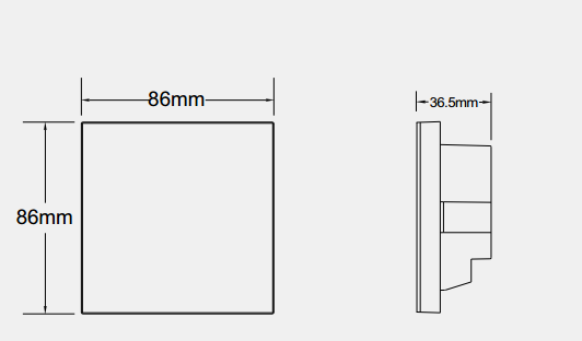 RGB SPI Touch Sensor Light Switch , 5 - 24V DC Wall Mounted LED Touch Controller