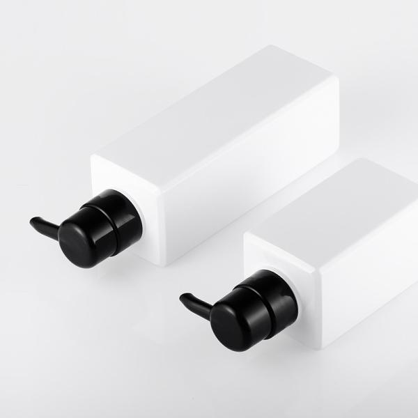 airless Cosmetic Lotion Bottle , screen printing White Lotion Bottle With Pump