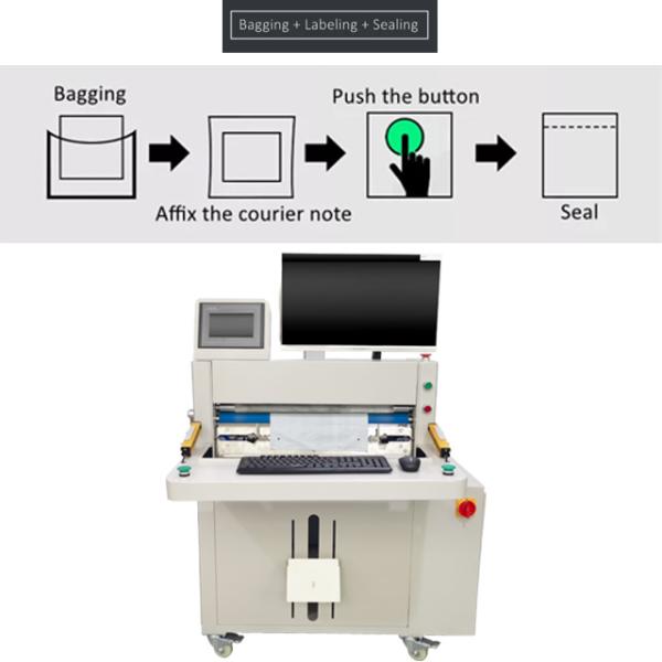 390mm FK-ST Automatic Poly Mailer Bagger for Easy Tear Ldpe Pre Opening On The Roll
