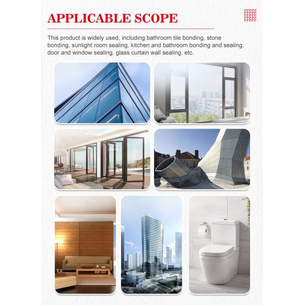 ZIBOO Strong Bonding Universal Adhesive Neutral Silicone Sealant Window