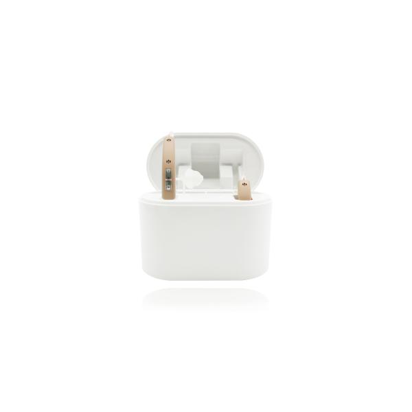 Gray Self Fitting Hearing Aids 4 Channels Programmable Hearing Amplifiers