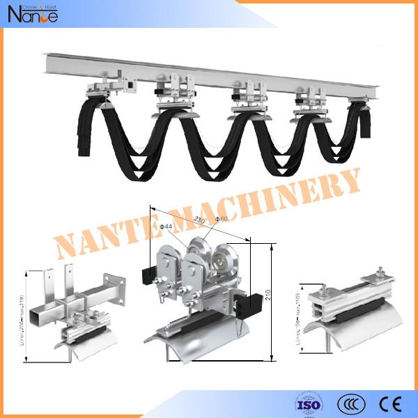 Quality Cable Ball bearing H / I Beam Trolley Festoon System With Neoprene Bumper 300m/min for sale