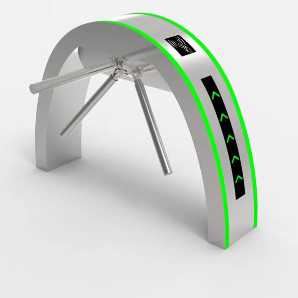 Automatic Access Control Tripod Security Gates Fingerprint Rs485 Communication Interface
