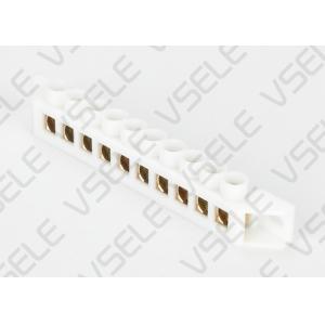 Buy cheap Side Mounted Busbar Terminal Block White Bridge Design Zero Line Copper Grounding product